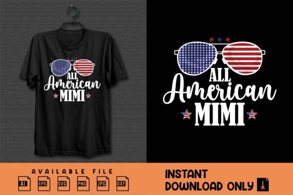All American Mimi: A Bold 4th of July Design for Your Projects