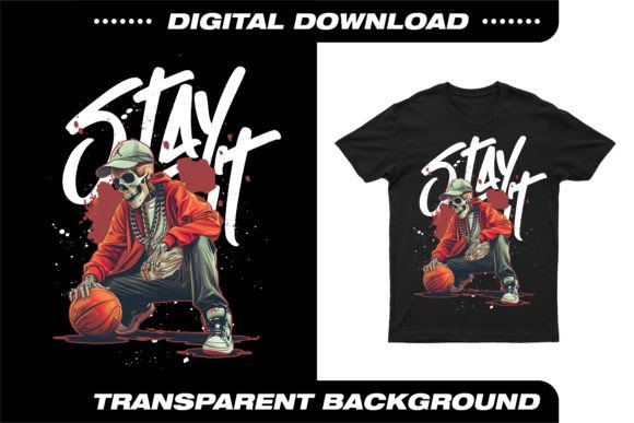 Bold Court-Side Style: The STAY IT TSHIRT DESIGN BASKETBALL Graphic