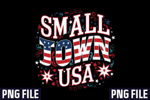 Capturing Countryside Charm with Small Town USA Sublimation Design