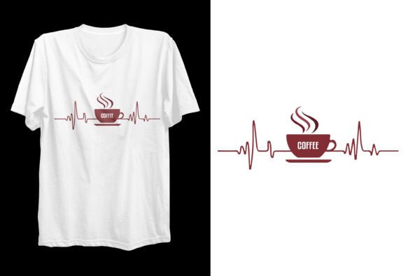 Coffee Typography POD T-shirt Design: A Barista's Dream Font