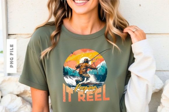 Keeping It Reel T-shirt Design: Your Versatile Print-Ready Asset
