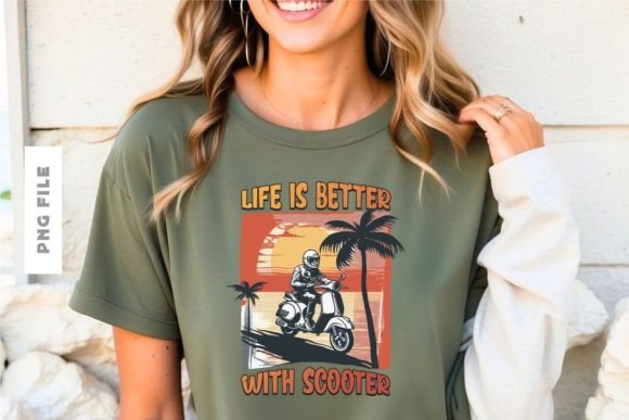 Life is Better with Scooter Design: A Retro-Inspired Asset