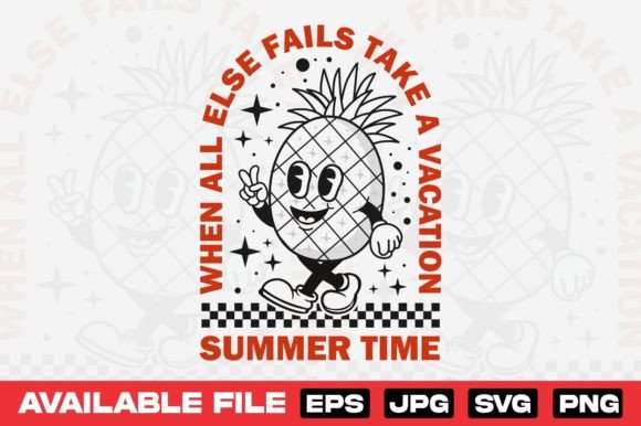 Pineapple Cartoon Character Design: A Tropical Burst for Modern Streetwear