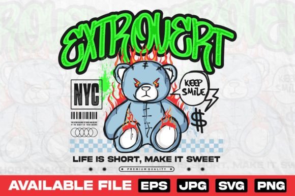 The Introvert Graffiti Bear: A Design That Speaks Volumes