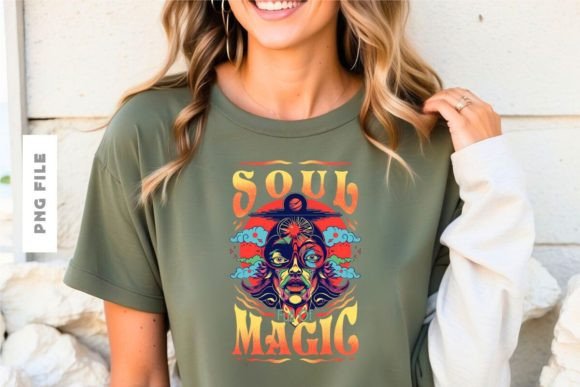 Unleash Your Brand's Essence with Soul Full of Magic T-shirt Design