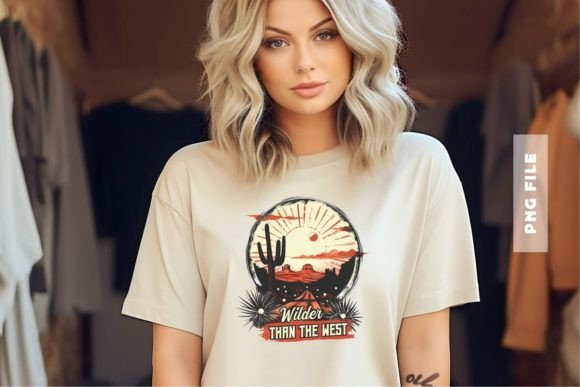 Wilder Than the West: A Bold T-Shirt Design for Modern Brands